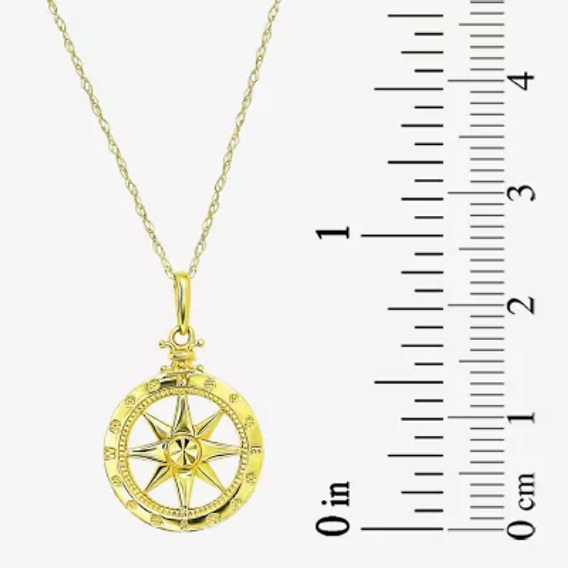 Gold Addiction Womens 10K Gold 18 Inch Pendant Necklace