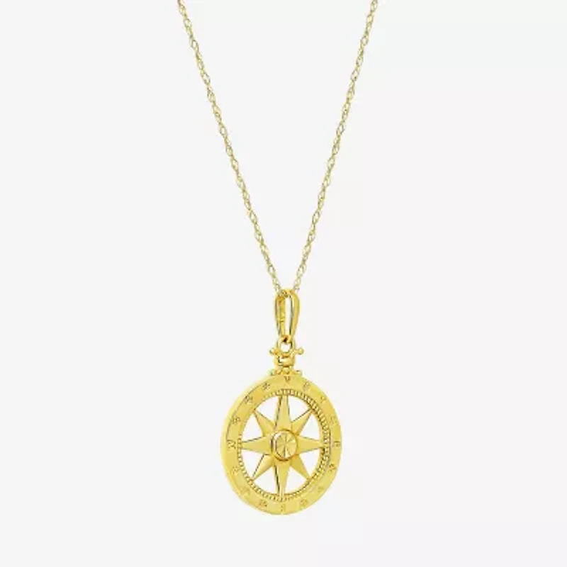 Gold Addiction Womens 10K Gold 18 Inch Pendant Necklace