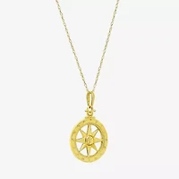 Gold Addiction Womens 10K Gold 18 Inch Pendant Necklace