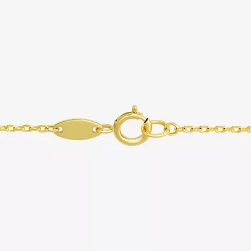 Gold Addiction Womens 10K Gold 16 Inch Pendant Necklace