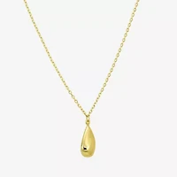 Gold Addiction Womens 10K Gold 16 Inch Pendant Necklace