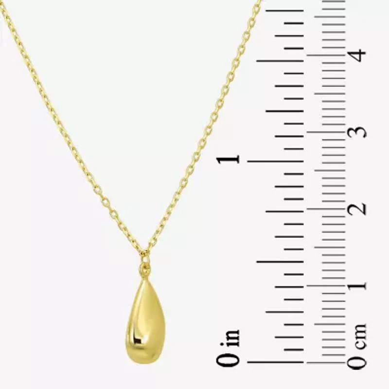 Gold Addiction Womens 10K Gold 16 Inch Pendant Necklace