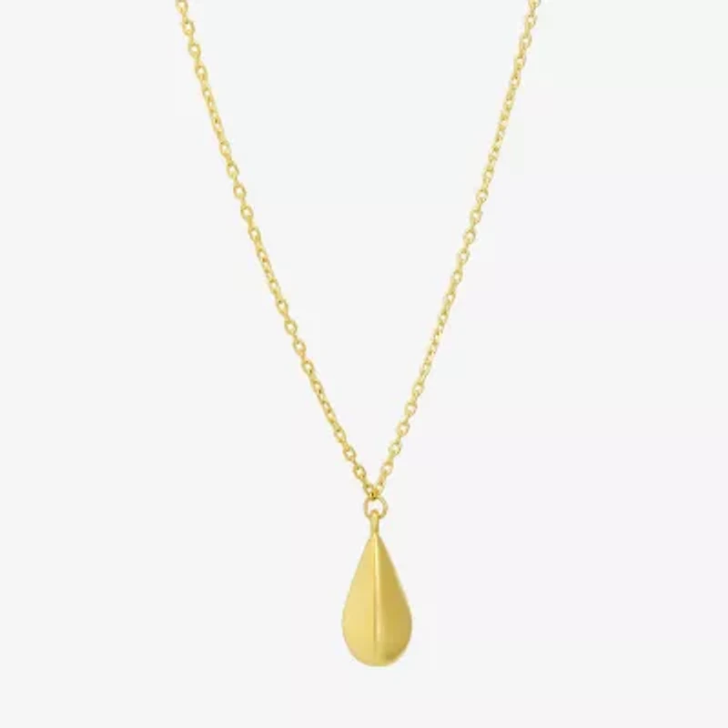 Gold Addiction Womens 10K Gold 16 Inch Pendant Necklace
