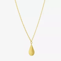 Gold Addiction Womens 10K Gold 16 Inch Pendant Necklace