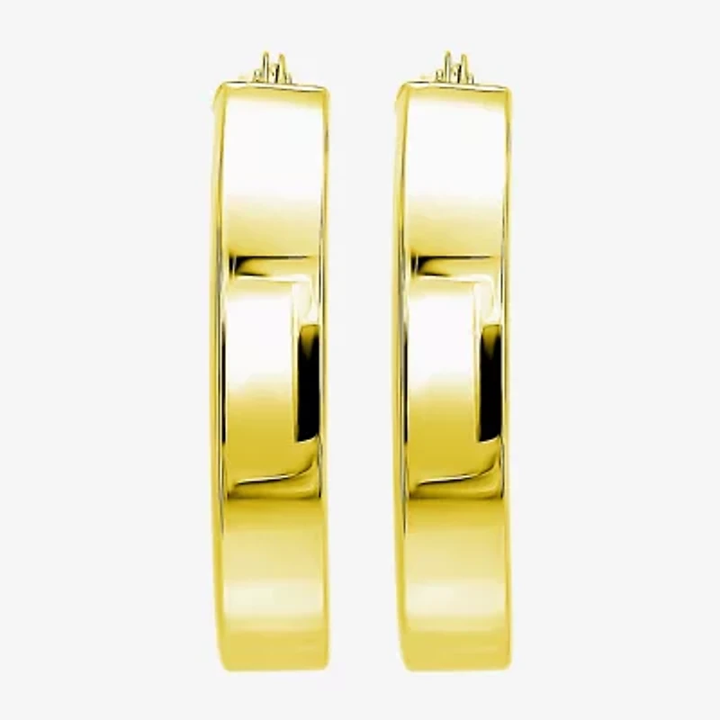 Womens 10K Gold 20mm Hoop Earrings