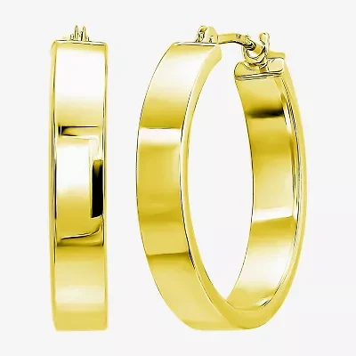 Womens 10K Gold 20mm Hoop Earrings