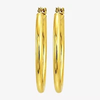 Womens 10K Gold 19mm Hoop Earrings