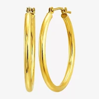 Womens 10K Gold 19mm Hoop Earrings