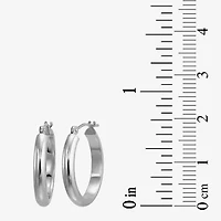 Womens 10K Gold 18mm Round Hoop Earrings