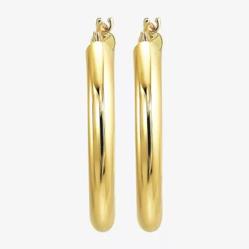 Womens 10K Gold Hoop Earrings