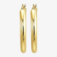Womens 10K Gold Hoop Earrings