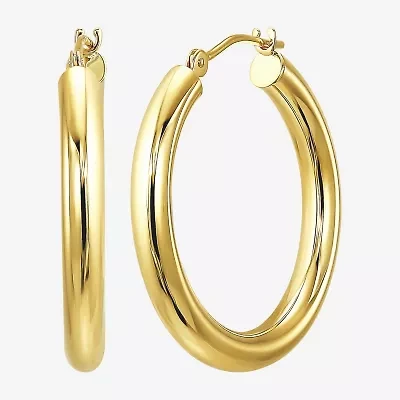 Womens 10K Gold Hoop Earrings