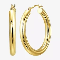 Womens 10K Gold Hoop Earrings