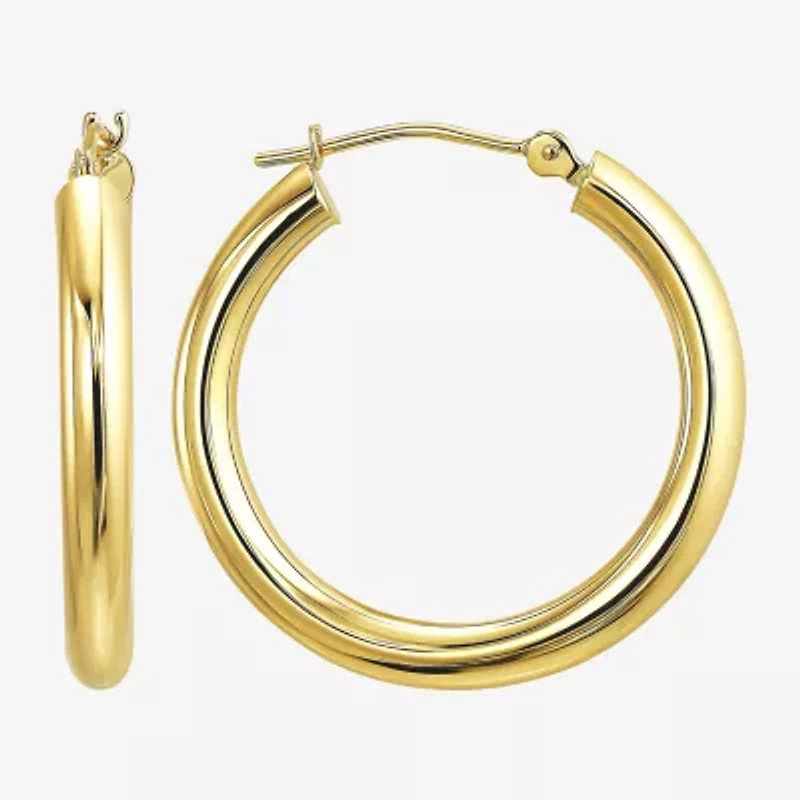Womens 10K Gold Hoop Earrings