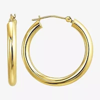Womens 10K Gold Hoop Earrings