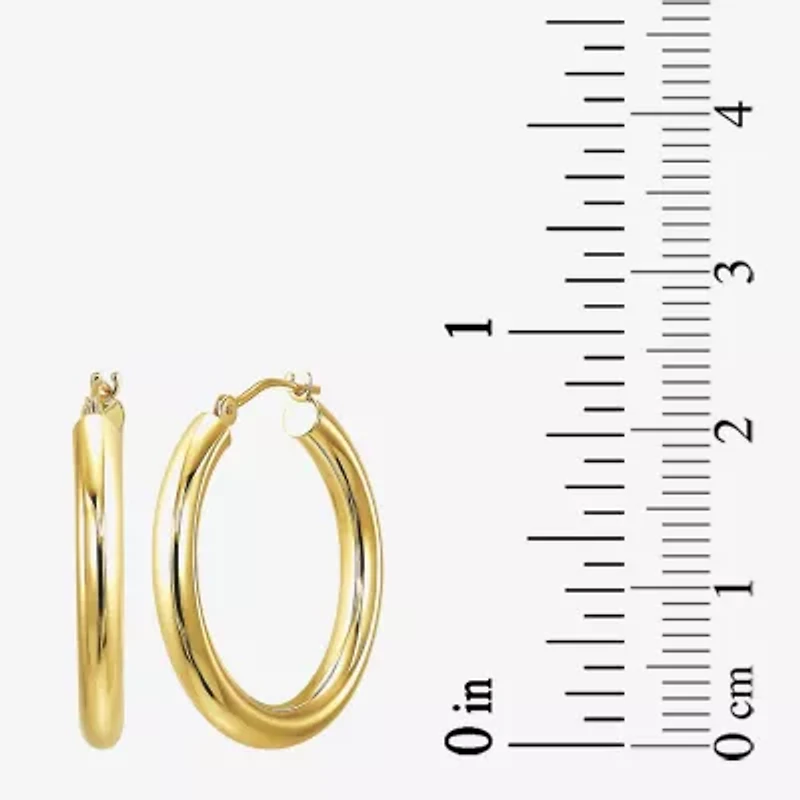 Womens 10K Gold Hoop Earrings