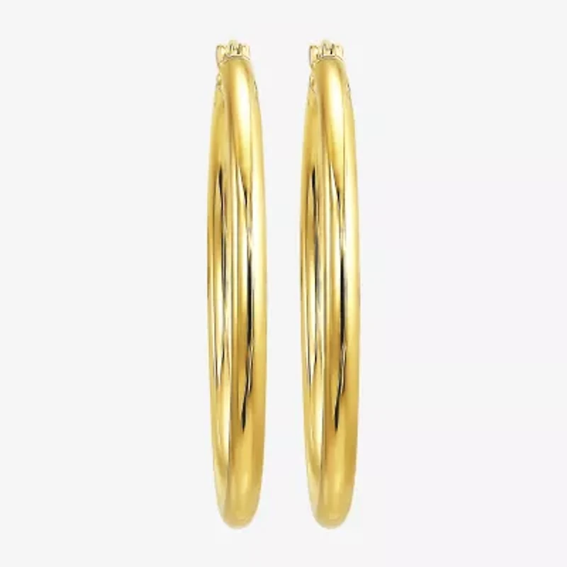 Womens 10K Gold Hoop Earrings