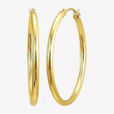 Womens 10K Gold Hoop Earrings