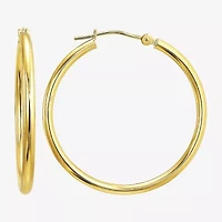 Womens 10K Gold Hoop Earrings