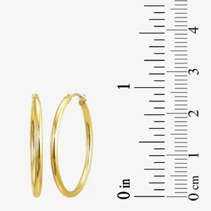Womens 10K Gold Hoop Earrings