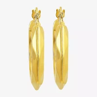 Womens 10K Gold 20mm Hoop Earrings