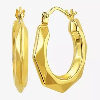 Womens 10K Gold 20mm Hoop Earrings