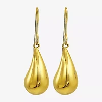 Womens 10K Gold Drop Earrings