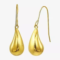 Womens 10K Gold Drop Earrings