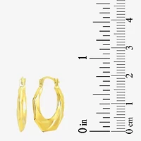 Womens White Cubic Zirconia 10K Gold 2 Pair Earring Set