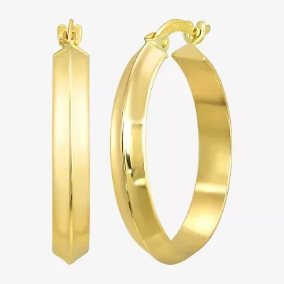 Womens 10K Gold 23mm Hoop Earrings
