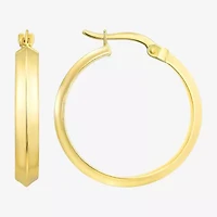 Womens 10K Gold 23mm Hoop Earrings