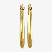 Womens 10K Gold 21mm Hoop Earrings
