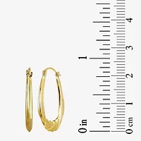 Womens 10K Gold 21mm Hoop Earrings