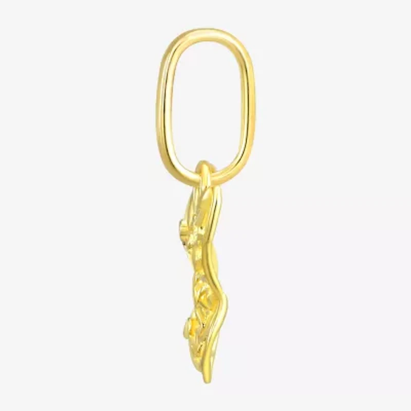 Girls 10K Gold Butterfly Pendant