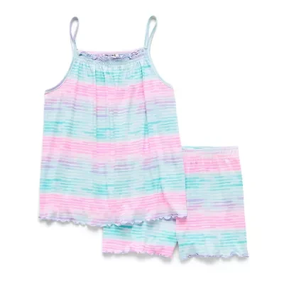 Dream Big Peace Out Little & Kid Girls Sleeveless 2-pc. Pajama Set