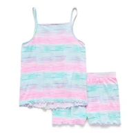 Dream Big Peace Out Little & Kid Girls Sleeveless 2-pc. Pajama Sets