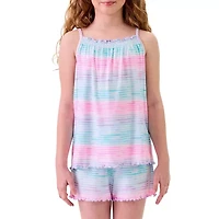 Dream Big Peace Out Little & Kid Girls Sleeveless 2-pc. Pajama Sets