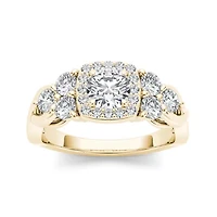 1 1/2 CT.T.W. Natural Diamond 14K Yellow Gold Engagement Ring