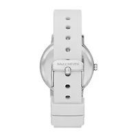 Skechers Alondra Womens Crystal Accent White Strap Watch Sr6191