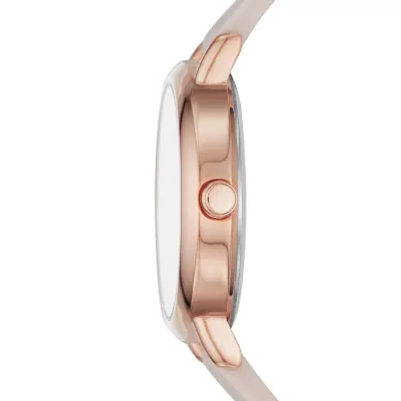 Skechers Alondra Womens Crystal Accent Pink Strap Watch Sr6192