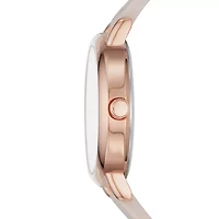 Skechers Alondra Womens Crystal Accent Pink Strap Watch Sr6192