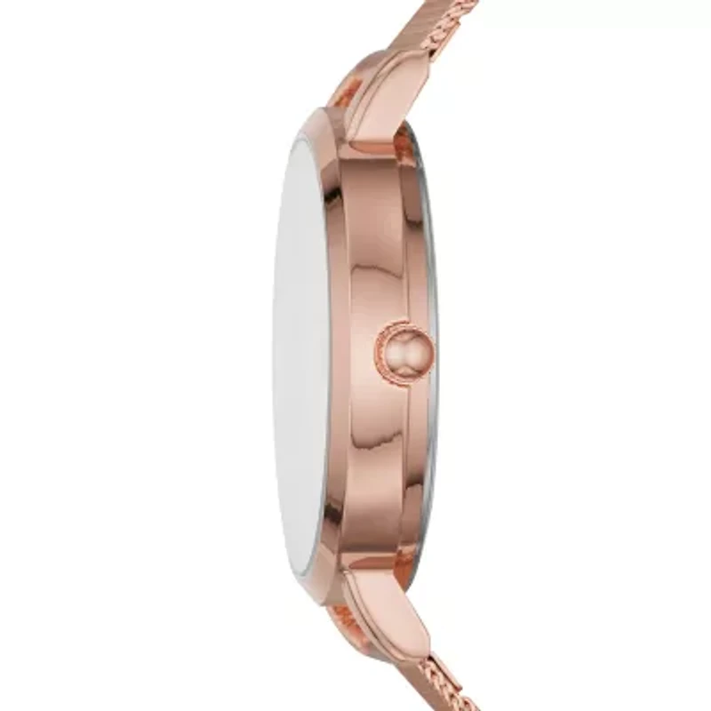 Skechers Womens Rose Goldtone Stainless Steel 3-pc. Watch Boxed Set Sr9029