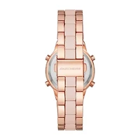 Skechers Hollyglen Womens Chronograph Digital Rose Goldtone Bracelet Watch Sr6184