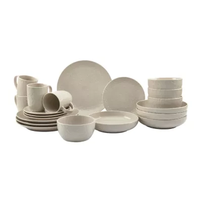 Tabletops Unlimited Boxwood 20-pc. Stoneware Dinnerware Set