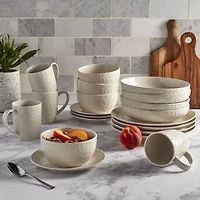 Tabletops Unlimited Boxwood 20-pc. Stoneware Dinnerware Set