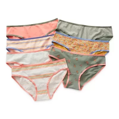 Thereabouts Little & Big Kid Girls 7 Pack Multi-Pack Bikini Panty