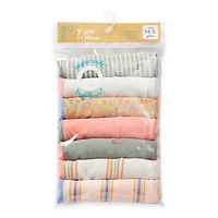 Thereabouts Little & Big Kid Girls 7 Pack Multi-Pack Bikini Panty
