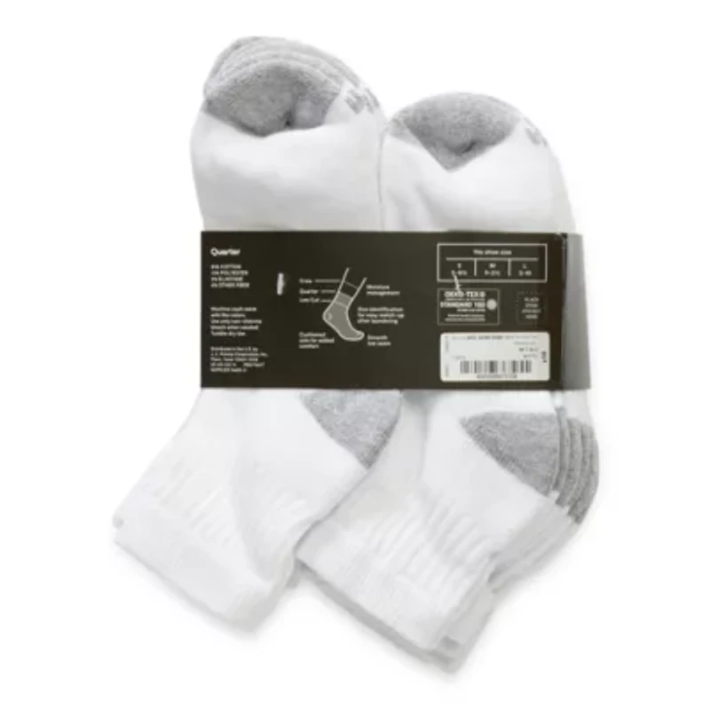 Xersion Little & Big Kid Boys Multi-Pack 10 Pair Quarter Ankle Socks