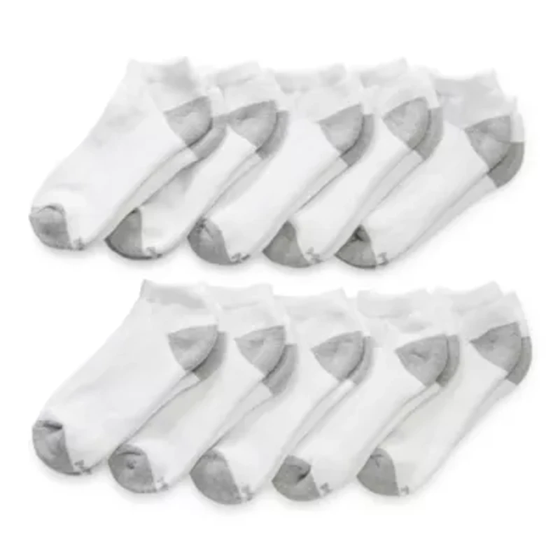 Xersion Little & Big Kid Boys Multi-Pack 10 Pair Low Cut Socks