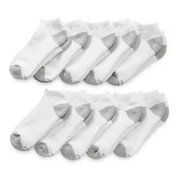 Xersion Little & Big Kid Boys Multi-Pack 10 Pair Low Cut Socks
